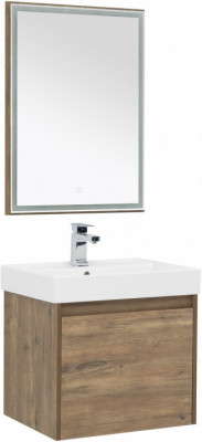 Мебель для ванной Aquanet Nova Lite 60 дуб рустикальный (1 ящик) напольная/подвесная (00254215)