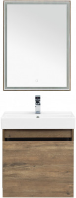 Мебель для ванной Aquanet Nova Lite 60 дуб рустикальный (1 ящик) напольная/подвесная (00254215)