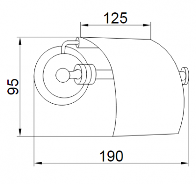 Boheme HERMITAGE 10320 бумагодержатель с крышкой, бронза