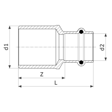 Viega Редукционная вставка Sanpress