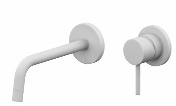 Встраиваемый смеситель для раковины Paffoni Light белый матовый LIG105BO70