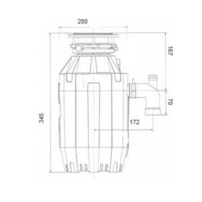 Измельчитель пищевых отходов бытовой Bone Crusher 810 AS