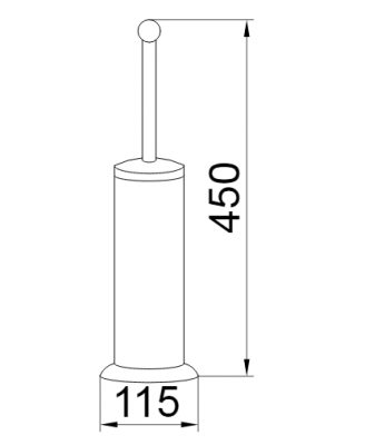 Boheme IMPERIALE 10409 ершик напольный, золото