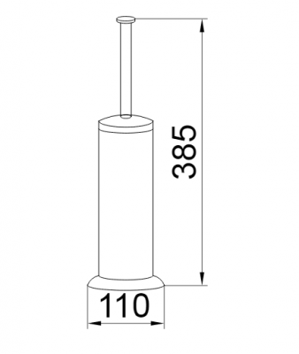 Boheme CHIARO 10519 ершик напольный, золото