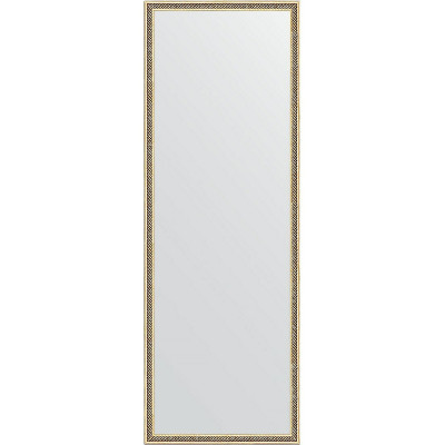 Зеркало настенное Evoform Definite 138х48 BY 0709 в багетной раме Витое золото 28 мм