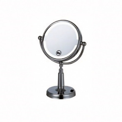 Bath Plus 3052/2 зеркало косметическое настольное с подсветкой, хром
