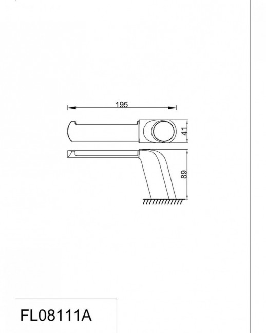 Бумагодержатель с крышкой RUSH Flores (FL08111A)