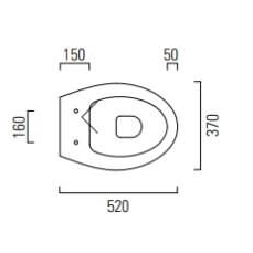 Сиденье с крышкой для унитаза GSI MODO MS98C11 c Soft Close, белое глянцевое