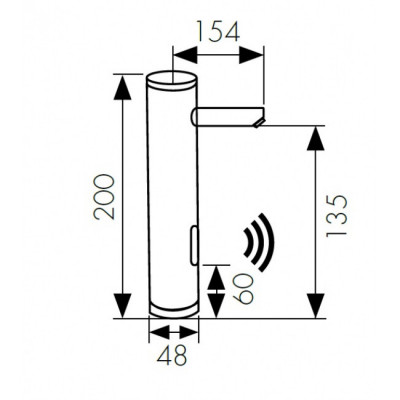 Смеситель для раковины KAISER Sensor (38511) хром