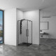 Душевой уголок RGW SV-33B Stilvoll 900x900 мм квадратный стекло прозрачное профиль черный (06323399-14)  (06323399-14)