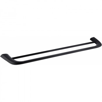 Полотенцедержатель Abber Nord AA1553B двойной черный матовый