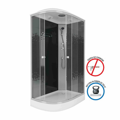 Душевая кабина Niagara Eco 120x80 R NG-4512-14R асимметричная