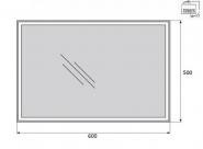 Зеркало BelBagno SPC-GRT-500-600-LED-BTN