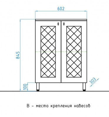 Комод для ванной Style Line Канна 60 белый (ЛС-00000340)