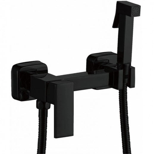 Гигиенический душ со смесителем Haiba HB5513-7 (латунь) черный