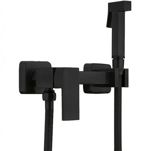 Гигиенический душ со смесителем Haiba HB5513-7 (латунь) черный