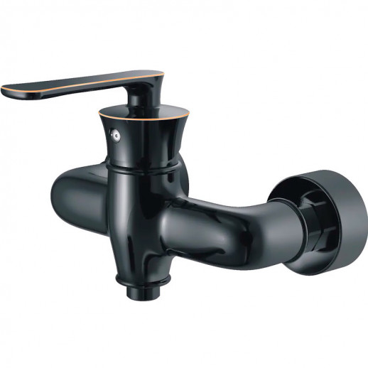 Смеситель для душа Haiba HB20181-7 с душевым гарнитуром (латунь) черный