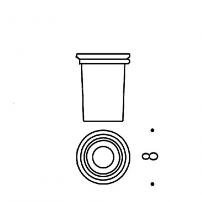 Colombo BASIC B2752 стакан из матового стекла зап.часть для арт. В2702
