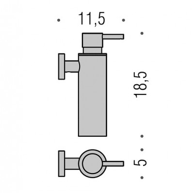COLOMBO Plus W4981 дозатор жидкого мыла