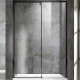 Душевая дверь Vincea Lugano 150 VDS-1L150CLB-1 п-ль черный стекло прозрачное  (VDS-1L150CLB-1)