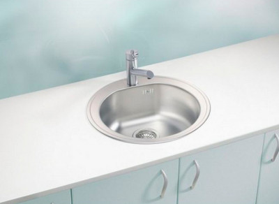 Мойка для кухни Alveus Form 30 SAT-90 FI 510x185 1116756 сатинированная сталь круглая нержавеющая сталь