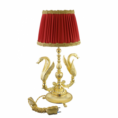 MIGLIORE Luxor 26142 лампа настольная, абажур, золото