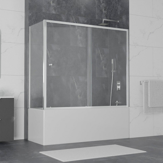 Душевая стенка RGW Z-052 80 35225208-11 прозрачная профиль хром