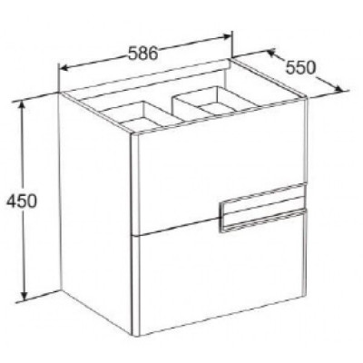 Roca Victoria Nord ZRU9302730 тумба 60 см, белая