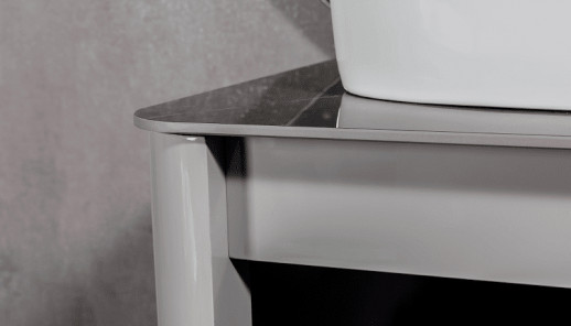 Тумба с раковиной Black&White Universe U915.1600L 160 L 9151600 подвесная Glossy light grey