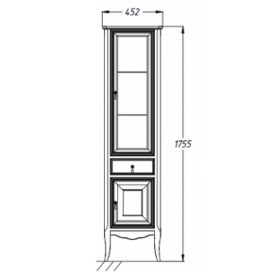 Opadiris Лоренцо 40 пенал, светлый орех