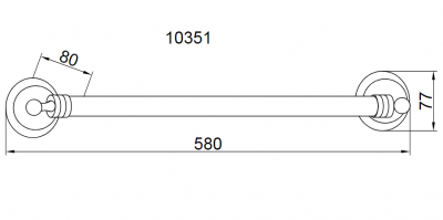 Boheme HERMITAGE 10321 полотенцедержатель, бронза