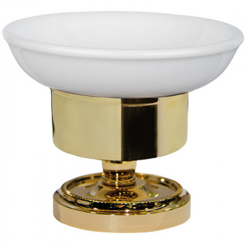 Мыльница TW Bristol TWBR160oro золото настольная латунь / керамика