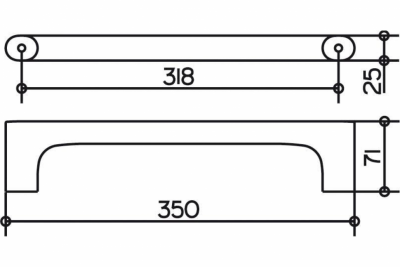 Поручень для ванной комнаты Keuco Moll 12707010000, хром
