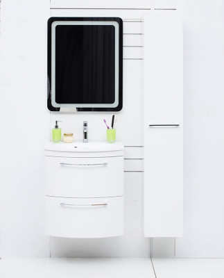 Шкаф пенал в ванную De Aqua Токката Тока 1S 30 R 167335 подвесной белый