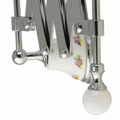 MIGLIORE Provance 17660 зеркало оптическое пантограф настенное, керамика с декором/хром