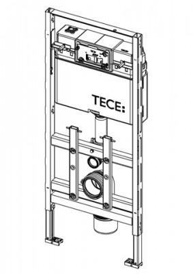 TECE Застенный модуль 100 для подвесного унитаза, h=1120 мм. 9600100