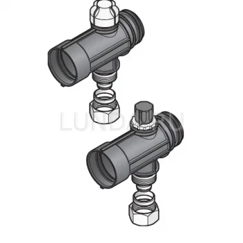 Сегмент промышленного коллектора Magna с клапаном и адаптером для трубы (комплект 2 шт), Usystems (1135792)