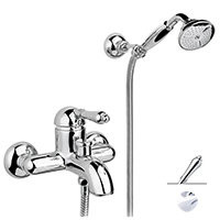Nicolazzi Classica 3401 CR 75 смеситель для ванны с ручным душем, хром/ручка El Capitan