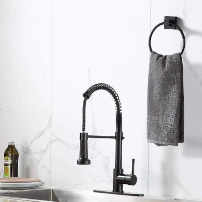 Кольцо для полотенец Maretti Umbria Black UMB53K37, черный