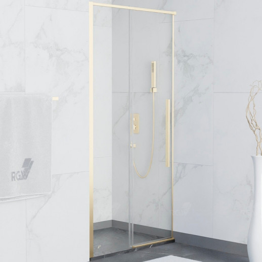 Душевая дверь RGW Stilvoll SV-12G 100 32321210-16 прозрачная профиль золото