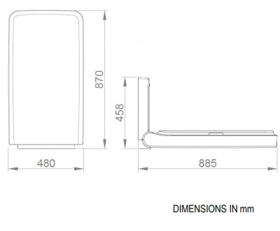 Пеленальный столик (белый) NOFER 09215.W