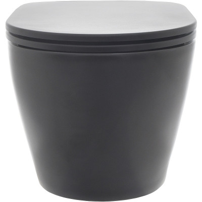 Унитаз AQUAme AQM2002MB подвесной черный микролифт