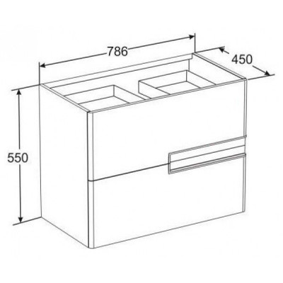 Roca Victoria Nord ZRU9302731 тумба 80 см, белая