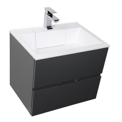 Aquanet Алвита 70 тумба с раковиной, серый антрацит