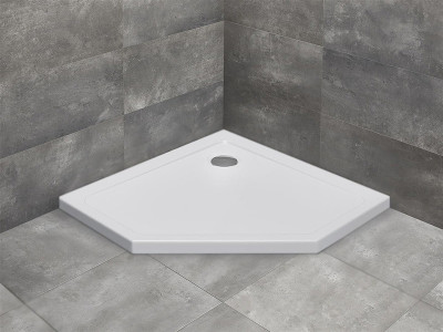 Акриловый поддон для душа Radaway Doros Plus PT 100x100x5 белый призма