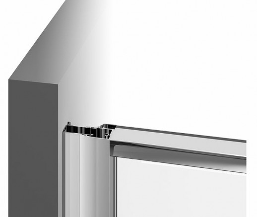 RAVAK Pivot 03GG0100Z1 душевая дверь двухэлементная PDOP2-120, ручки хром, белая/транспарент/стекло