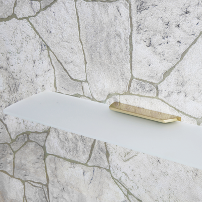 WasserKRAFT Aisch K-5924 стеклянная полка, матовое золото