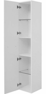 Шкаф пенал в ванную De Aqua Токката Тока 1S 30 L 167317 подвесной белый