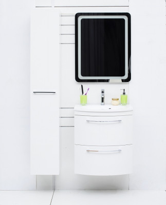 Шкаф пенал в ванную De Aqua Токката Тока 1S 30 L 167317 подвесной белый