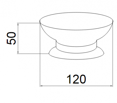 Boheme IMPERIALE 10411 мыльница настольная, золото
